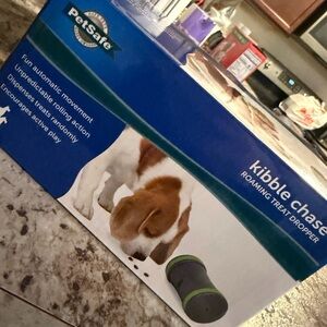 PetSafe Kibble Chase Treat Dispenser in Gray and Green